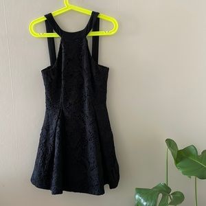 Keepsake Black Lace Mini Dress Size S